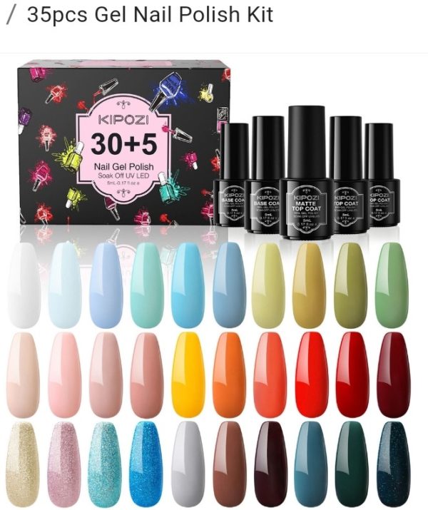 35 Piece Nail Gel Polish Set