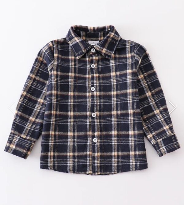 Boy's Plaid Button Down Shirt